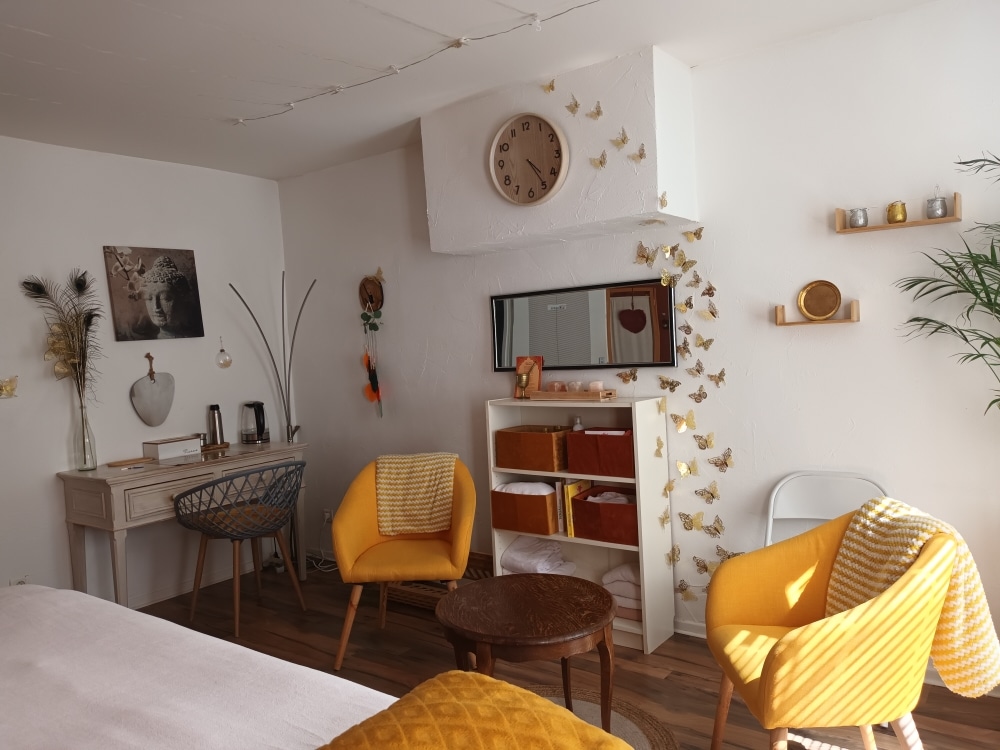 Centre bien-être "Le grain de vie" à Nancy Vue de l'intérieur du centre bien-être, luxothérapie, réflexologie, sonothérapie et massage ayurvedique